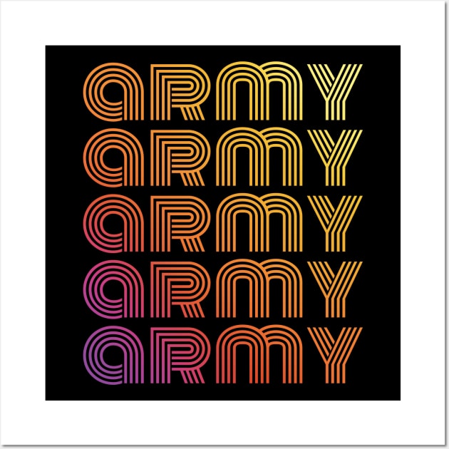 BTS Dynamite - BTS Army ripetitive words (rainbow) | Kpop Wall Art by Vane22april